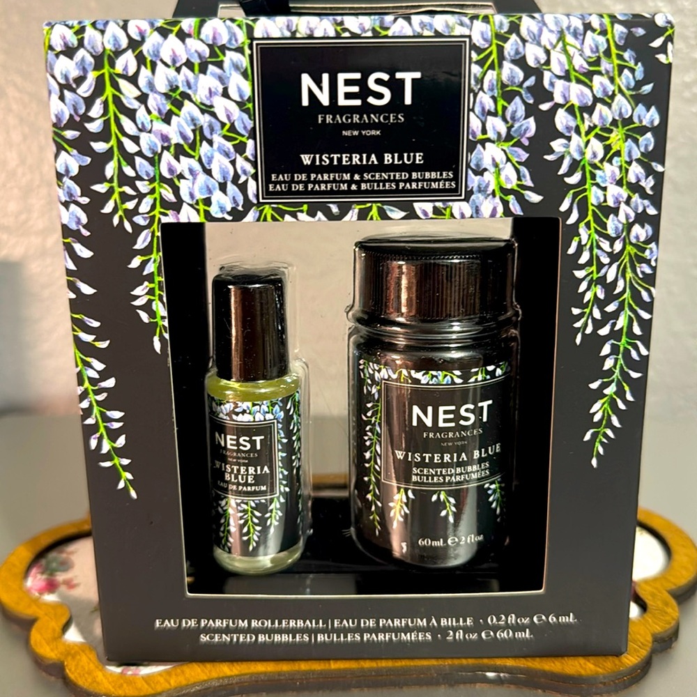 NEST Fragrances Wisteria Blue Eau de Parfum & Scented Bubbles 2-Piece Gift Set